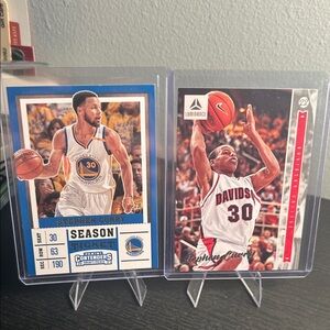 Stephen Curry Golden State Warriors and Davidson College Card set